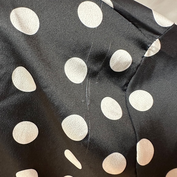 Nasty Gal Black and White Polka Dot Midi Dress - Picture 7 of 9